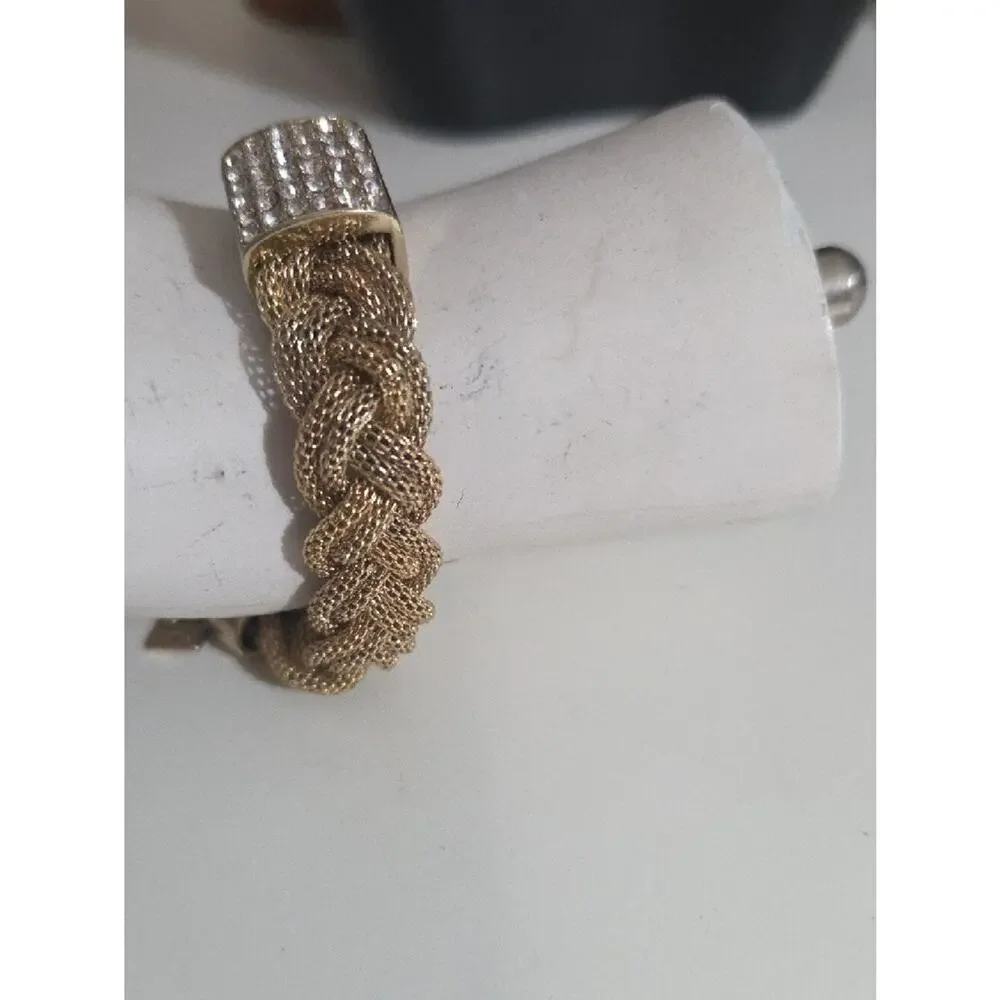 Banana Republic Gold-Tone Elephant Link Bracelet 8 In